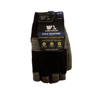 Mens Wells Lamont Winter Cold Weather Hi Dexterity Gloves - S/M Small Medium